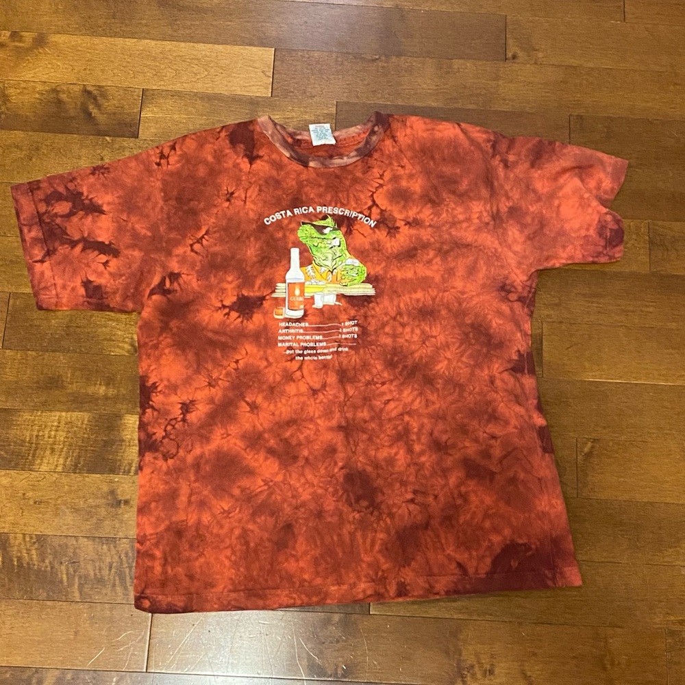 Vintage 90s tide Dye Shirt Costa Rica